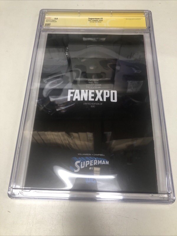 Superman (2023) # 1 (CGC 9.8 SS) Signed Kael Ngu • DC Comics • Fan Expo Red