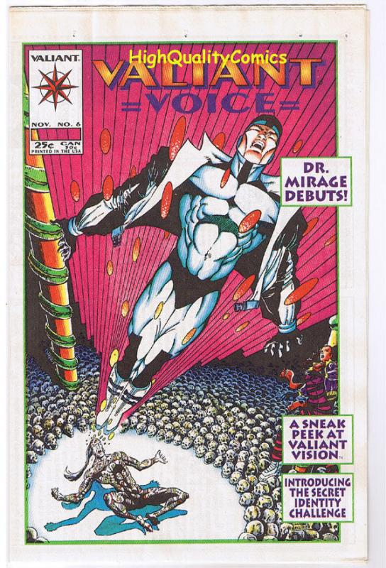 VALIANT VOICE #6, VF/NM, Dr MIRAGE, rare, 1993, more in store