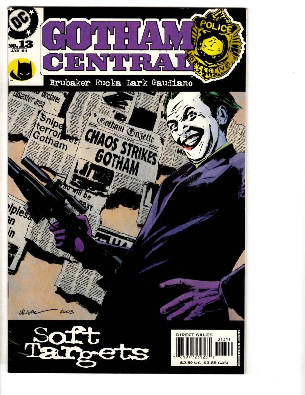 Lot Of 10 Gotham Central DC Comic Books # 13 18 19 20 21 22 23 25 26 28 CR23