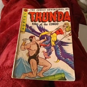 Thunda KING OF THE CONGO #5 ME 1953 Golden Age jungle comics scifi cover gga