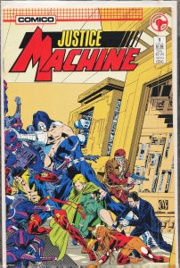 Justice Machine #1 Direct Edition (1987) Justice Machine