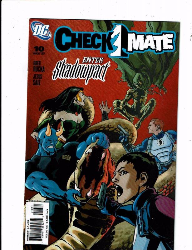 Lot Of 8 Checkmate DC Comic Books # 9 10 11 13 14 15 16 17 Batman Superman J212