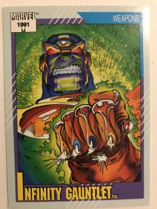 INFINITY GAUNTLET #134 : Marvel Universe 1991 Series 2 card; Impel, NM/M Thanos