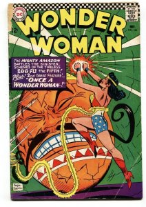 WONDER WOMAN #166 1966-EGG FU-DC SILVER AGE- g/vg