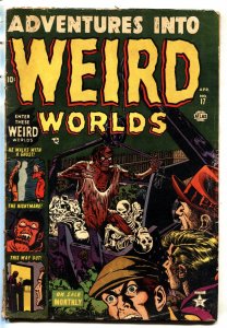 Adventures into Weird Worlds #17 1953- Atlas Horror-pre-code-comic book