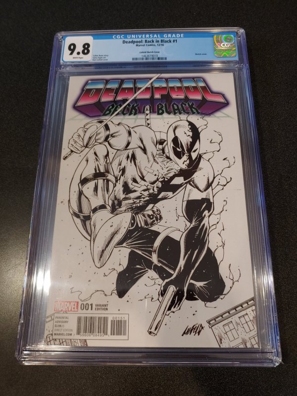 DEADPOOL: BACK IN BLACK #1 LIEFELD SKETCH COVER