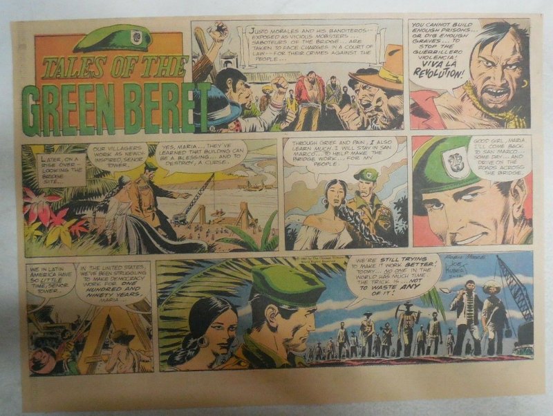 Tales Of The Green Berets by Joe Kubert from 2/12/1967 Size: 11 x 15 inches