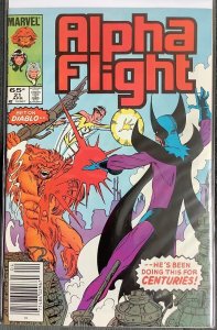 Alpha Flight #21 Newsstand Edition (1985, Marvel) NM+