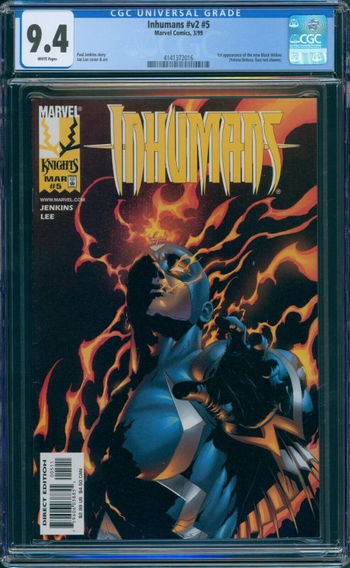 Inhumans #5 CGC 9.4 1st appearance of Black Widow (Yelena Belova)