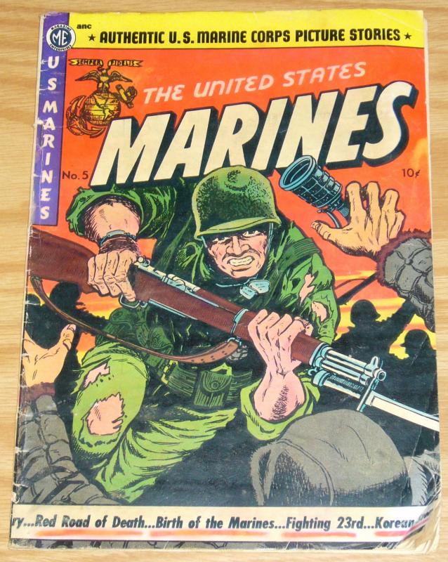 United States Marines #5 GD/VG golden age magazine enterprises A-1 55 1952 war