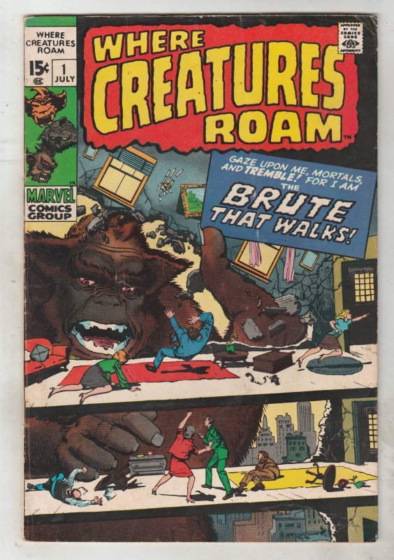 z Where Creatures Roam #1 (1970) Jack Kirby, Steve Ditko! Mid-High-Grade FN/VF