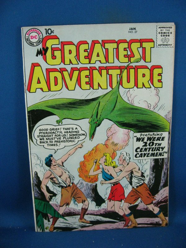 MY GREATEST ADVENTURE 27 F DINOSAUR COVER 1959