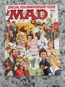 MAD Magazine # 35 1957 5th Anniversary Issue Cover Comic Book Humor Parody J946 