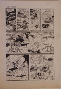 JOHN BELFI original art, TRUE WAR 5, pg 26 27 28 29 30, 1952, 5 pgs, Korean War