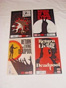 Return of the Living Deadpool #1 2 3 4 Complete Run LOT of 4 