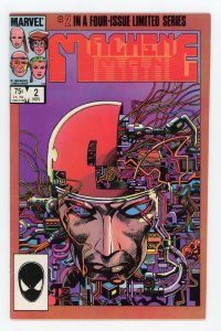 Machine Man #2 (1984 v2) Tom DeFalco Herb Trimpe Barry Windsor-Smith Cover 1s...