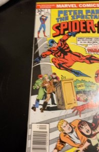 The Spectacular Spider-Man #1 (1976) 2nd solid series vs turantula