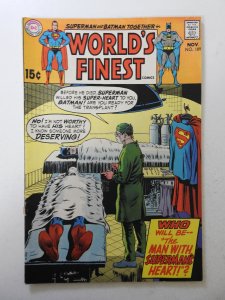 World's Finest Comics #189 (1969) VG  cover and 1st wrap detached bottom...
