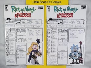 Rick and Morty Vs. Dungeons & Dragons #1 2 3 4 Complete Set Cover B Variant 2019