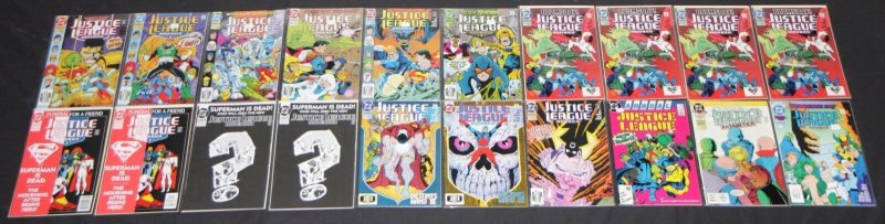 Vintage DC Copper Age JUSTICE LEAGUE 79pc Mid to High Grade Comic Lot JLA Batman