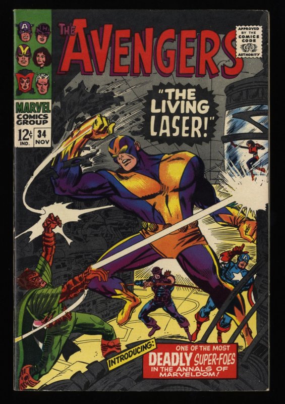 Avengers #34 VF- 7.5 White Pages