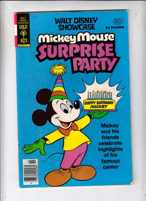 Walt Disney Showcase Mickey Mouse Surprise Party #47 (Nov-78) VF High-Grade M...