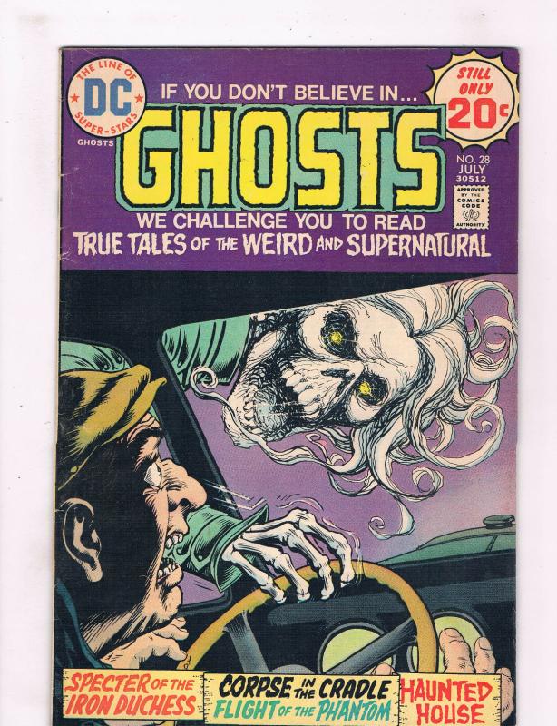 Ghosts #28 VG DC True Tales Of The Weird & Supernatural Comic Book 1975 DE26