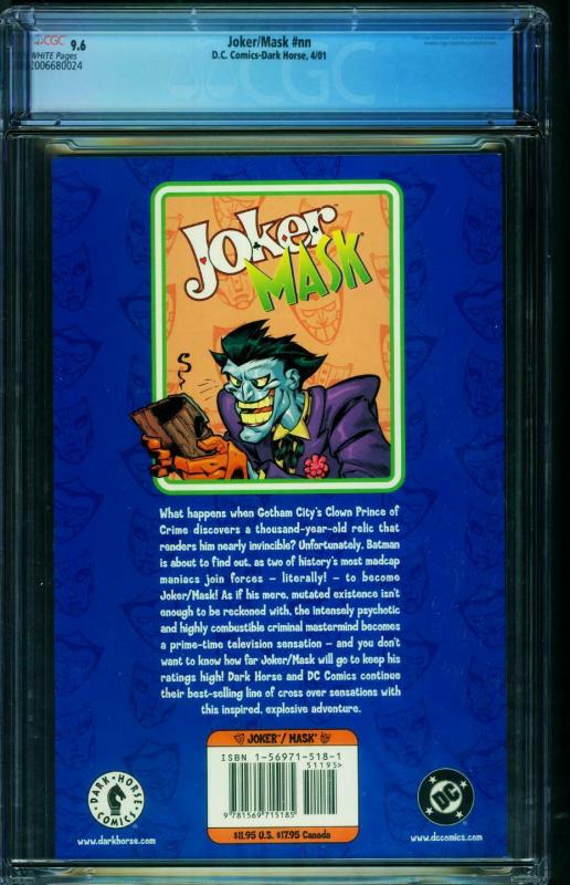 Joker/Mask #1 2000 CGC 9.6 DC comic book 2006680024