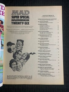 1978 MAD Magazine Super Special #26 FN 6.0 Alfred E Neuman / NO FLEXI Record