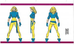 Official Handbook of the Marvel Universe Sheet- Skids