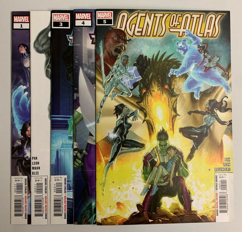 Agents Of Atlas #1-5 (Marvel 2019) 1 2 3 4 5 Greg Pak Jeff Parker (9.2+)