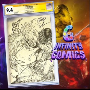 THE LUCKY DEVILS #1 CGC 9.4 SS ? MARIA WOLF 2ND PRINT FOIL SIGNED CHARLES SOULE