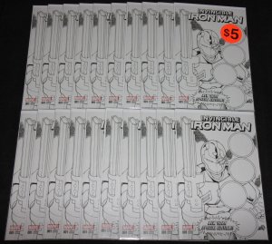 INVINCIBLE IRON MAN #1 - NEW YORK SPECIAL EDITION B&W VARIANT 20pc Comic Lot -F