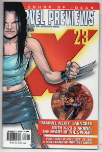 MARVEL PREVIEWS #15, NM, 2004, Phoenix X-men X-23 Spider-Girl Arana