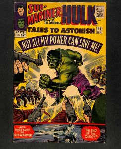Tales To Astonish #75 Sub-Mariner Incredible Hulk Jack Kirby!