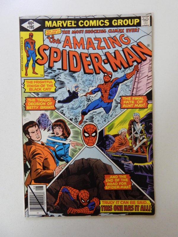 The Amazing Spider-Man #195 (1979) 2nd appearance of Black Cat FN- condition
