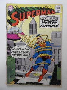 Superman #128 (1959) GD Condition 3 in cumulative spine split