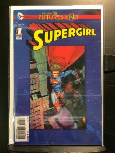 Supergirl: Futures End 3-D Motion Cover (2014)