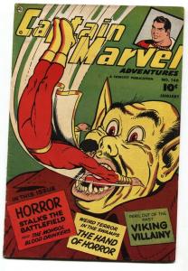 Captain Marvel Adventures #140 comic book Scarlet Vampire- Korean War VG-