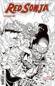 Red Sonja Volume 4 #20 Cover H (2018) John Royle B&W Incentive New