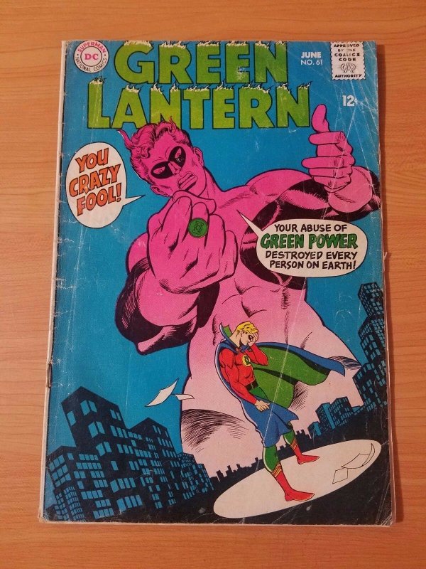 Green Lantern #61 ~ VERY GOOD VG ~ (1968, DC Comics)