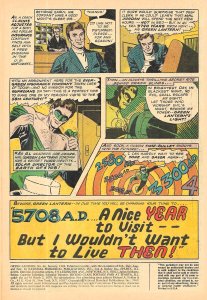 GREEN LANTERN #66 (Jan1969) 9.0 VF/NM John Broome! Mike Sekowsky! GL in 5708 AD!