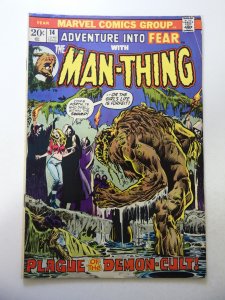 Adventure into Fear #14 (1973) VG+ Condition small sticker fc