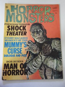Horror Monsters #4 VG- Condition 1/4 spine split, moisture stains