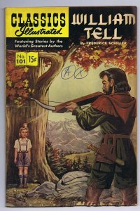 Classics Illustrated William Tell #101 HRN 167 ORIGINAL Vintage Comic Book