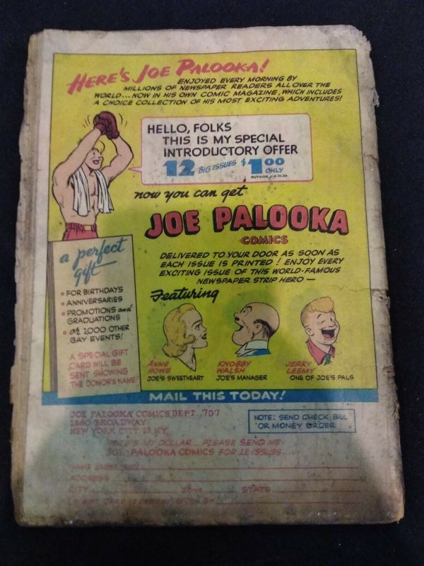 Joe Palooka #7 Harvey Comics 1947 Low Grade Copy GOLDEN AGE