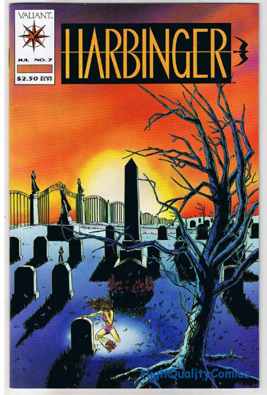 HARBINGER #7 VF/NM Valiant David Lapham 1992 more Variant in our store