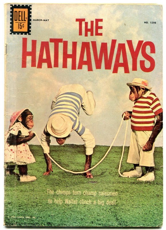 The Hathaways- Four Color Comics #1298 1962- Chimpanzee cover VG