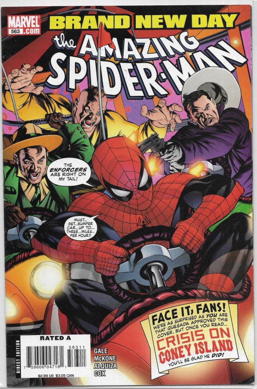 Amazing Spider-Man (vol. 2, 1998) #563 VF (Brand New Day) Gale/McKone, Enforcers