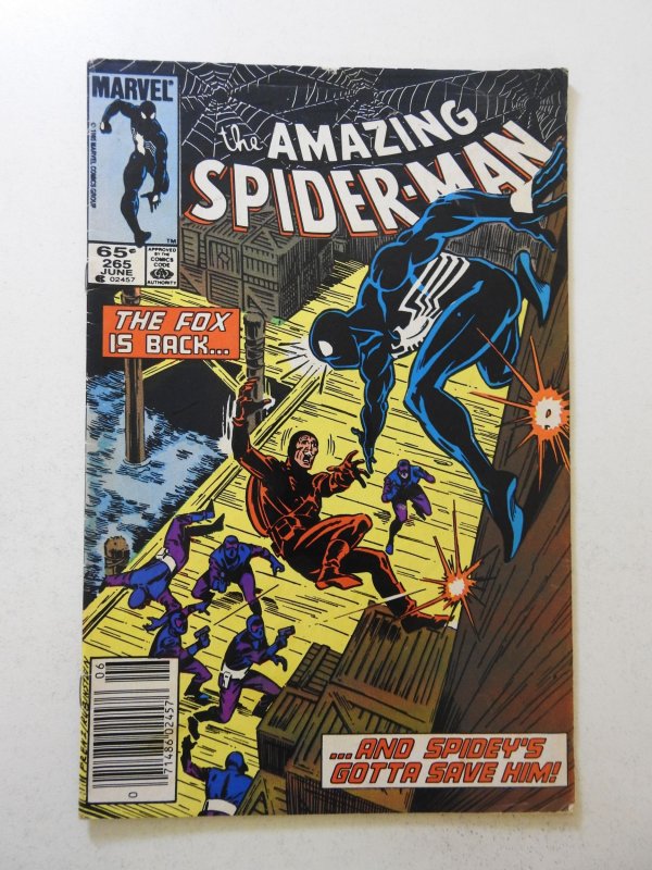 The Amazing Spider-Man #265 (1985) VG+ Condition 1/2 in tear bc